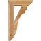 Ekena Millwork Olympic Slat Rough Sawn Bracket w/ Offset Brace, Western Red Cedar, 6"W x 18"D x 30"H BKT0604X18X30OLY06RWR - alternate 3